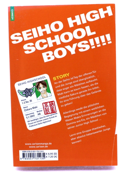Seiho High School Boys!!!! Band 2 von Carlsen